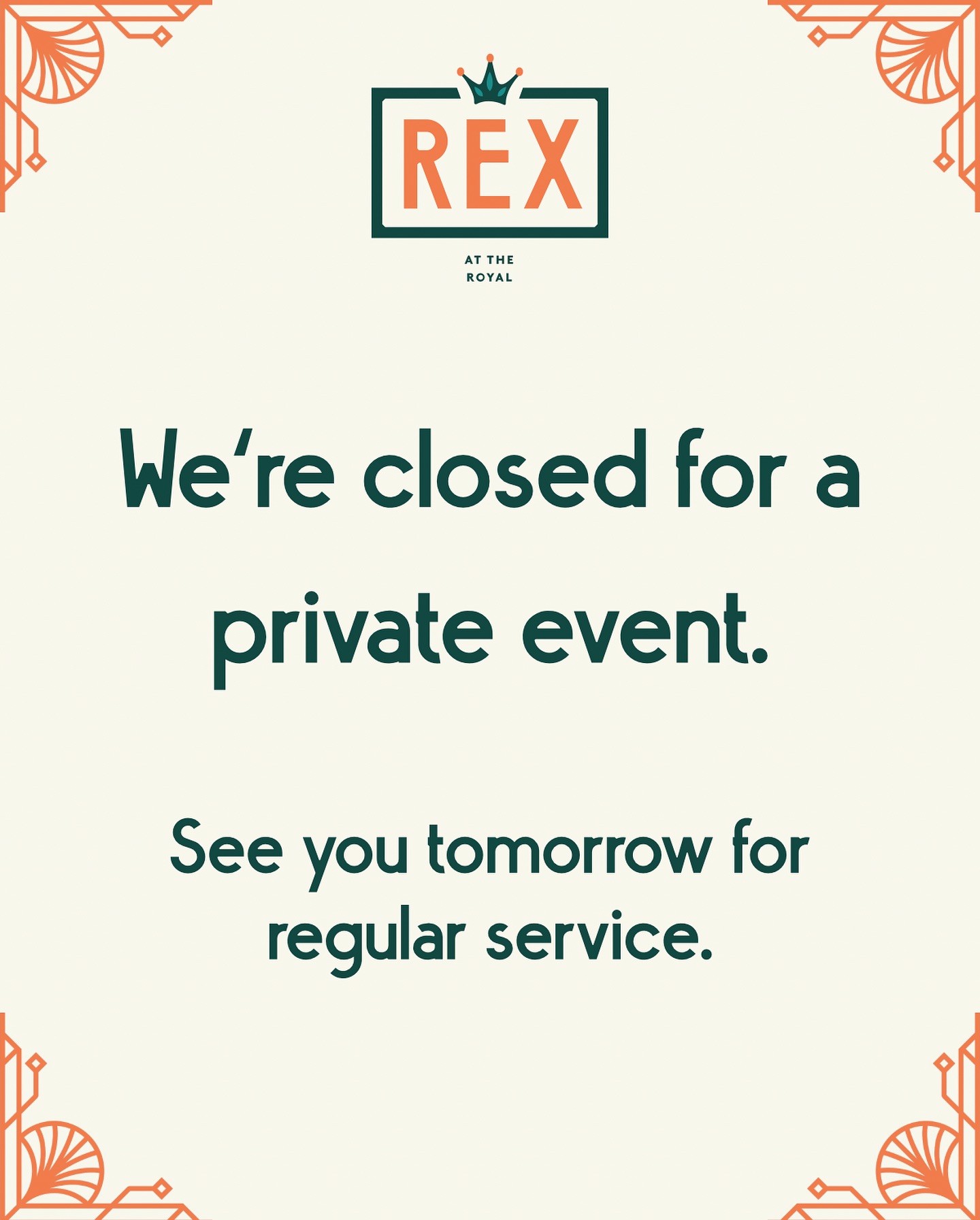 Rex at the Royal